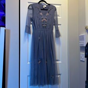 Periwinkle Sheer Dress